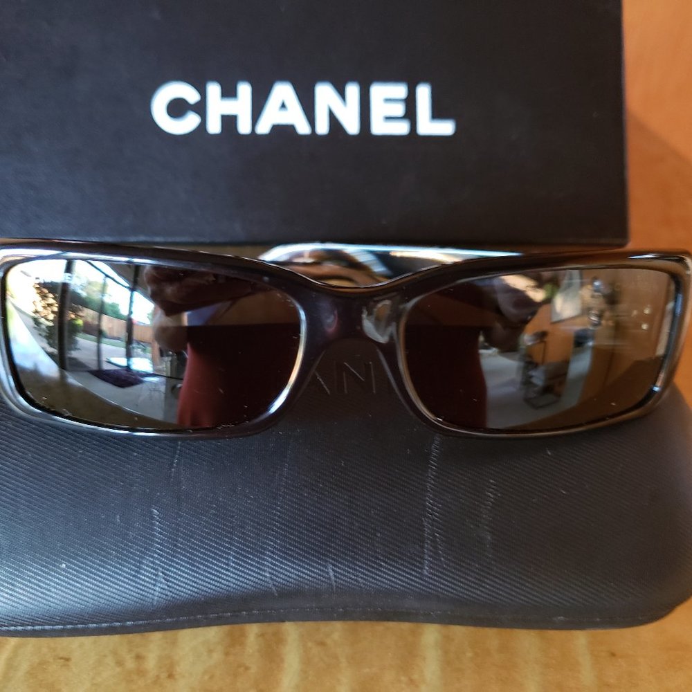 Authentic Chanel Logo Sunglasses
